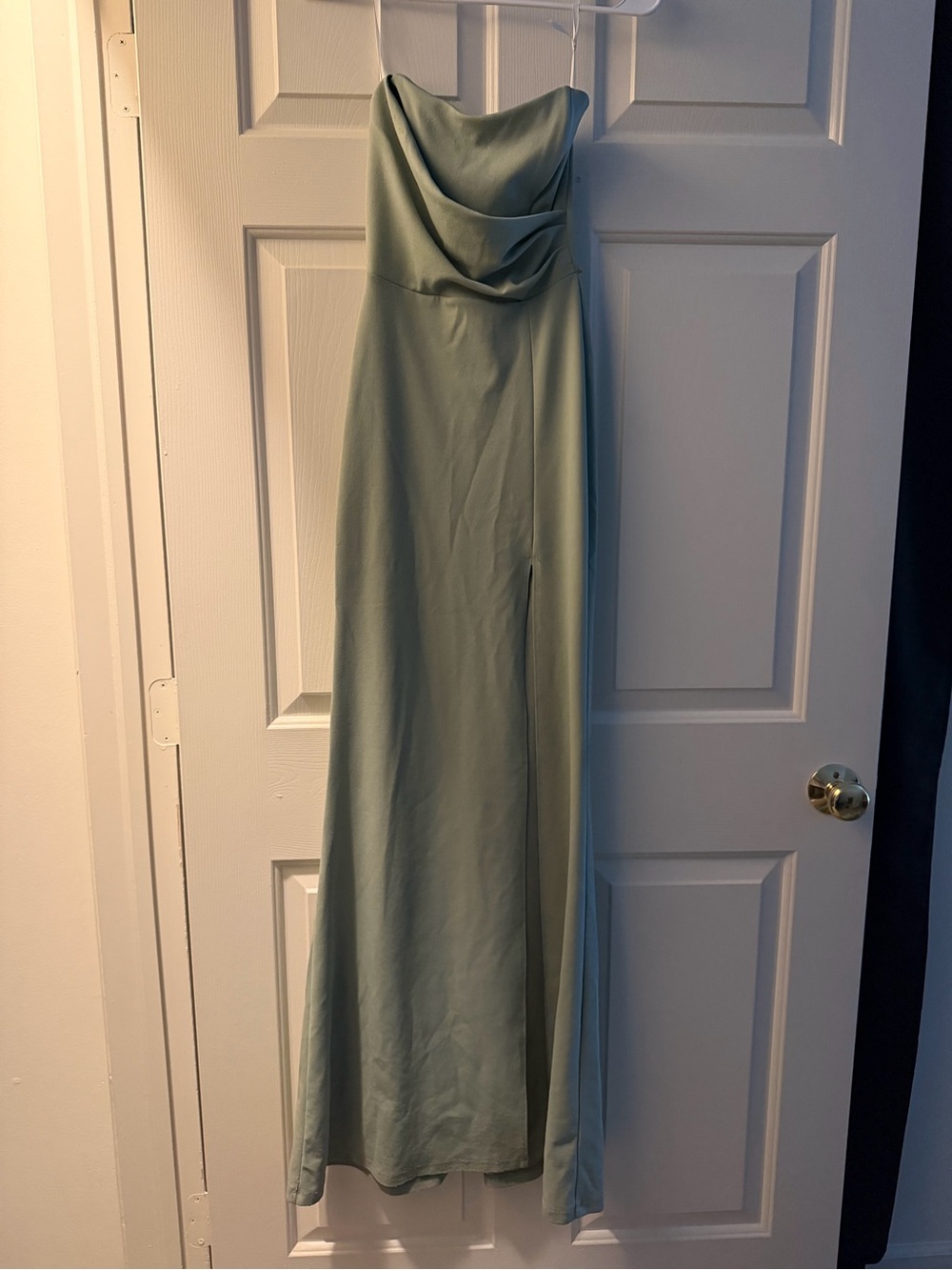 Windsor Strapless Sage Green Evening Gown